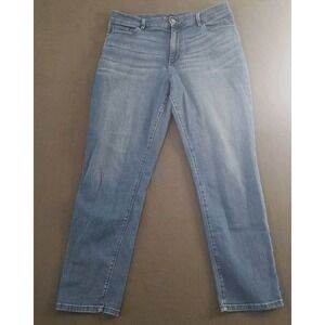 Ann Taylor Factory Jeans Womens Size 12 High Rise Straight